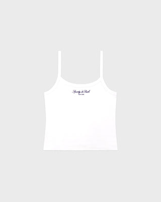 Signature NY Box Tank - White/Dark Navy