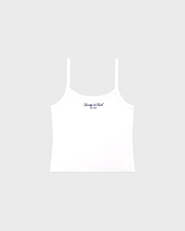 Signature NY Box Tank - White/Dark Navy
