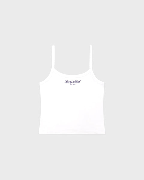 Signature NY Box Tank - White/Dark Navy