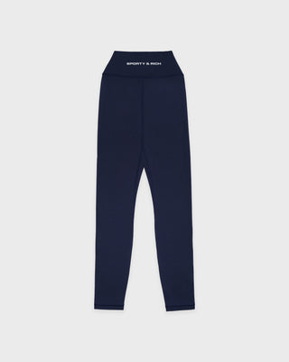 Bold Logo Legging - Dark Navy/White