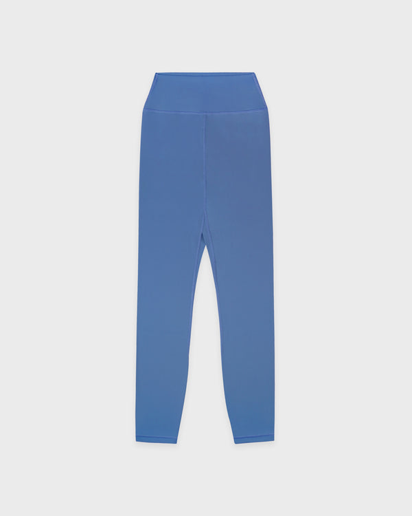 Bold Logo Legging - Dusty Blue/White