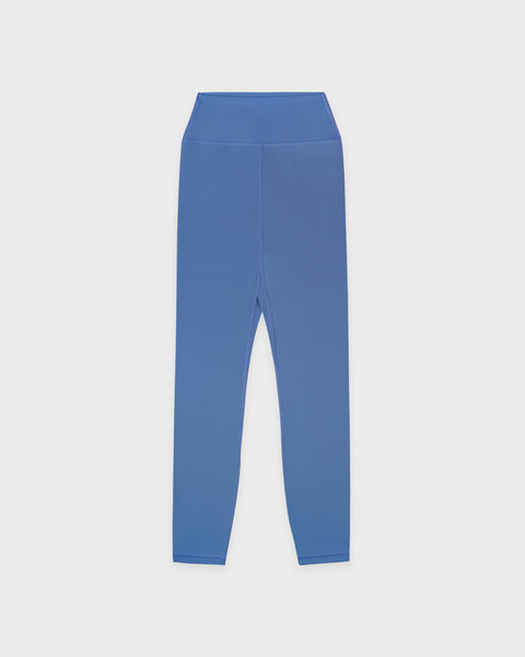 Bold Logo Legging - Dusty Blue/White