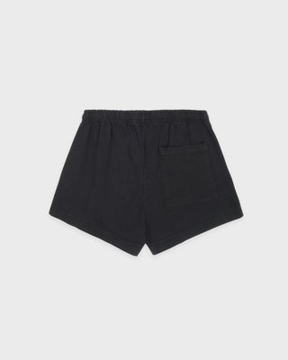 Varsity Crest Disco Short - Carbon