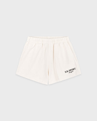 SR Sport Embroidered Disco Short - Ecru