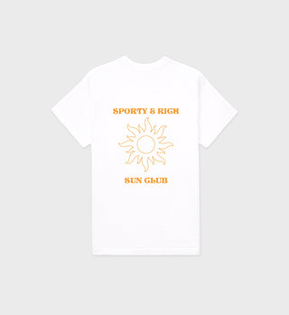 Sun Club T-Shirt - White/Saffron