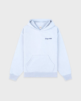Syracuse Embroidered Hoodie - Ciel/Navy