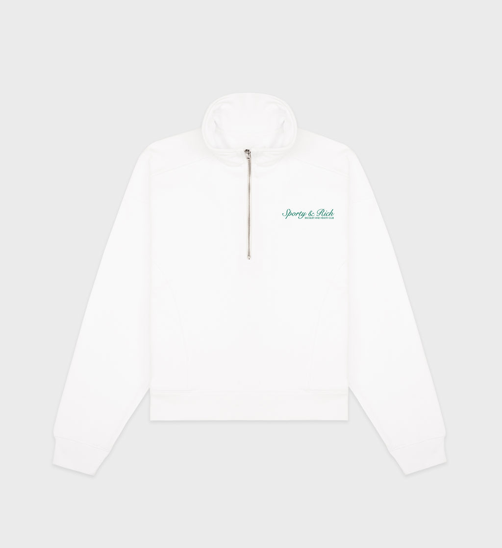 Syracuse Quarter Zip - White/Alpine