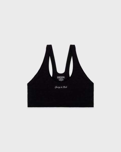 Syracuse Sports Bra - Black/White – Sporty & Rich