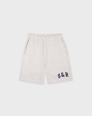 S&R Ivy Gym Short - Heather Gray/Navy