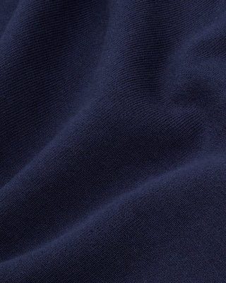 Close-up of dark blue fabric texture