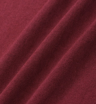 Tennis Club T-Shirt - Merlot/White