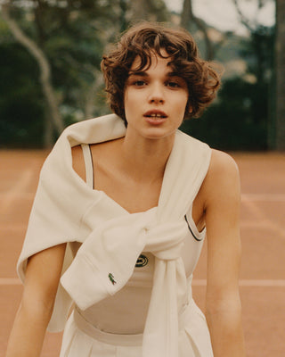 Piqué Tank Top - Farine/Marine