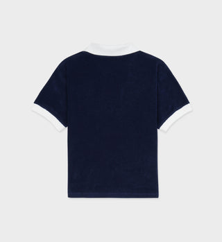 Prince Sporty Terry Polo - Navy/White