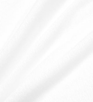 Close-up of the Prince Sporty Terry Polo in White/Lapis, showcasing its soft, textured 100% cotton fabric with gentle folds and shadows.