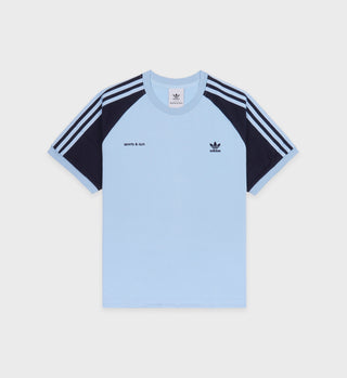 Ringer Tee - Baby Blue/Navy