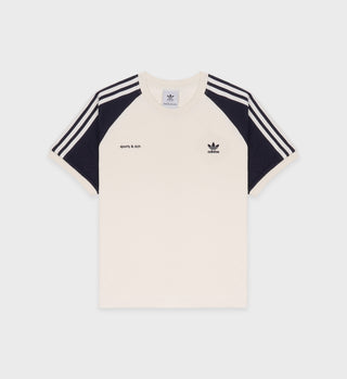 Ringer Tee - Cream/Navy