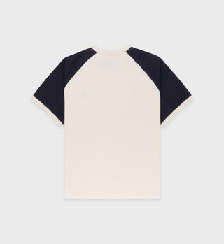 Ringer Tee - Cream/Navy
