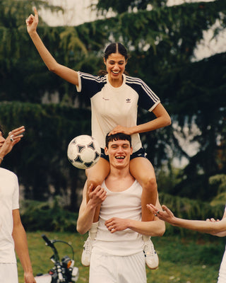 Ringer Tee - Cream/Navy