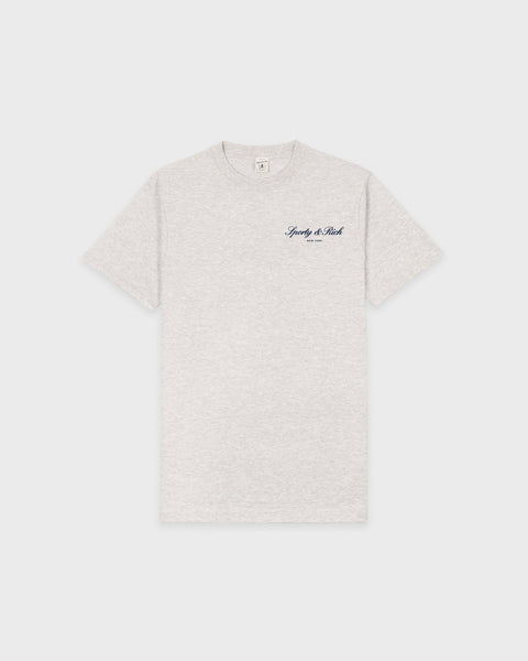 Signature NY T-Shirt - Heather Gray/Navy