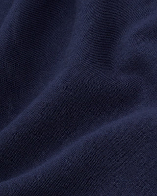 Close-up of dark blue fabric texture
