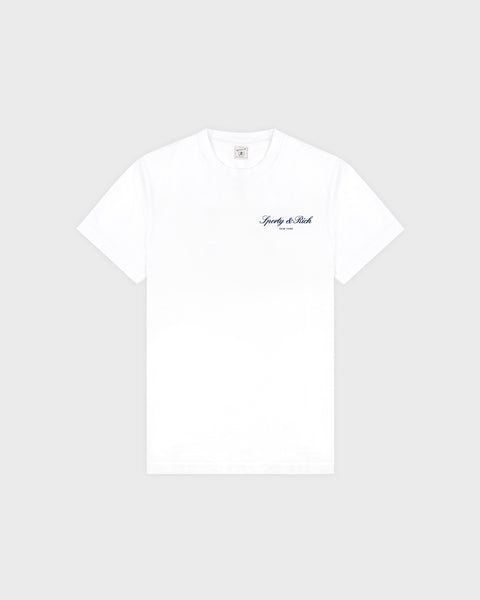 Signature NY T-Shirt - White/Navy
