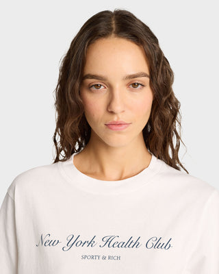 NY Health Club T-Shirt - White/Navy