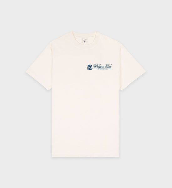 Unicorn Crest T-Shirt - Cream/Navy