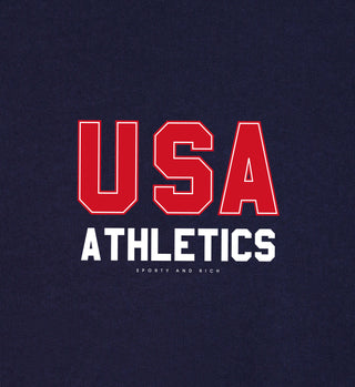 USA Athletics Hoodie - Navy/Sports Red/White