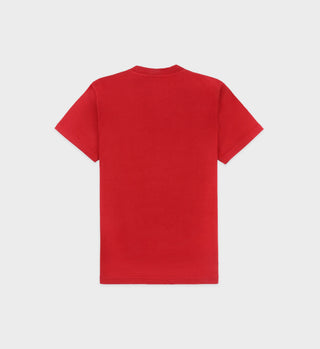 USA Health Club T-Shirt - Ruby/White