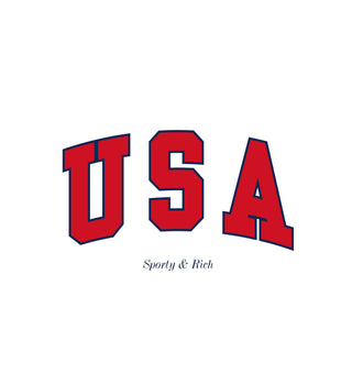 USA T-Shirt - White/Sports Red/Navy