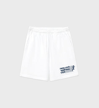 USA Wellness Club Gym Short - White/Navy