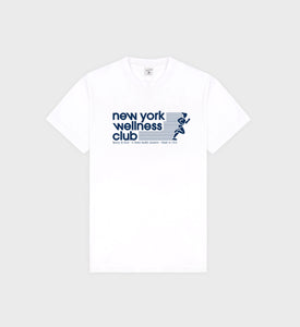 USA Wellness Club T-Shirt - White/Navy