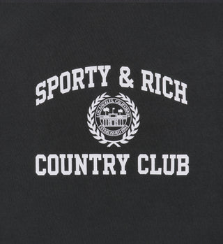 Varsity Crest Crewneck - Faded Black/White