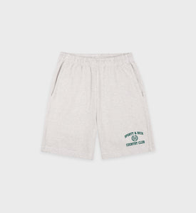 Varsity Crest Gym Short - Heather Gray/Forest