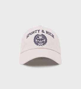 Varsity Crest Hat - Cream/Navy