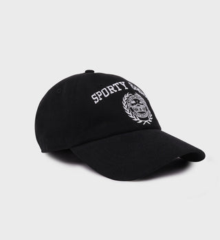 Varsity Crest Hat - Faded Black/White