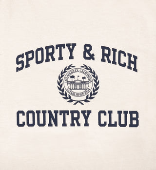 Varsity Crest T-Shirt - Cream/Navy