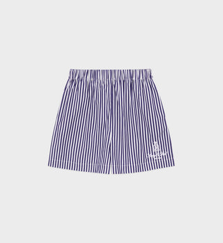 Short en popeline Vendome - Rayures Marine/Blanc