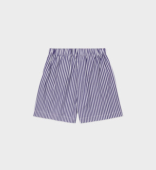 Vendome Poplin Short - Navy Stripe/White