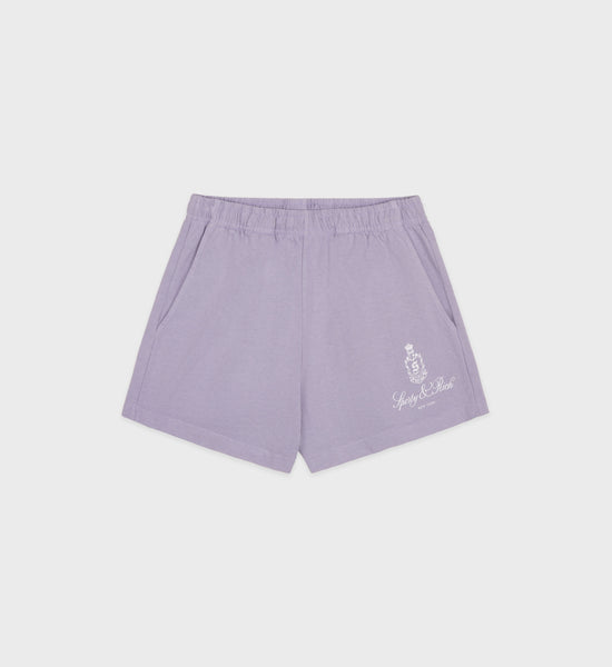 Vendome Disco Short - Soft Lilac/White