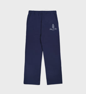 Vendome Straight Leg Sweatpant - Navy/White