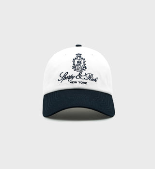 Vendome Hat - White/Navy