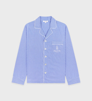 Vendome Pyjama Shirt - Blue Striped
