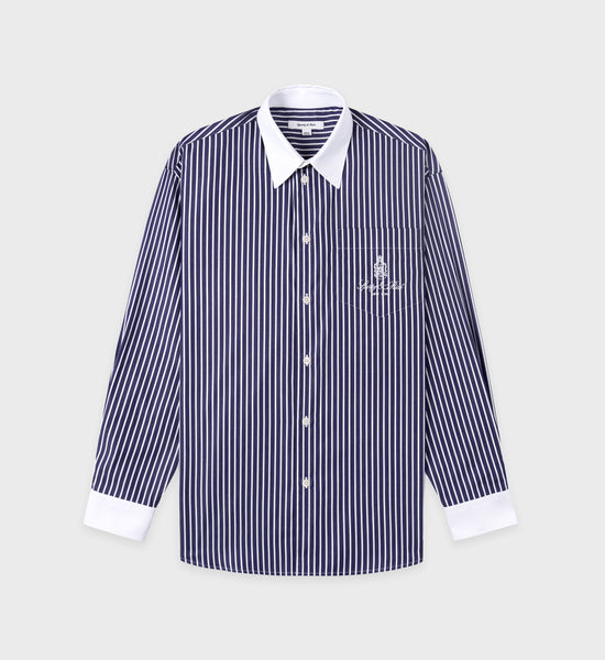 Vendôme Oversized Shirt - Blue Stripped