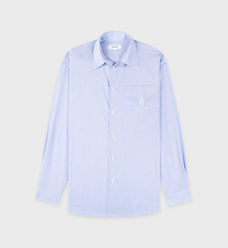 Vendome Oversized Shirt - Light Blue Striped