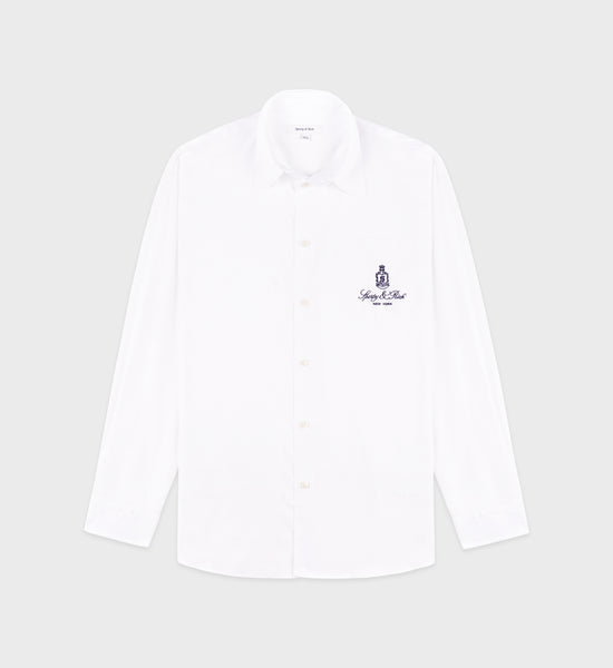 Vendome Oversized Shirt - White/Navy