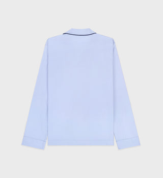 Vendome Pyjama Shirt - Sky Blue/Navy