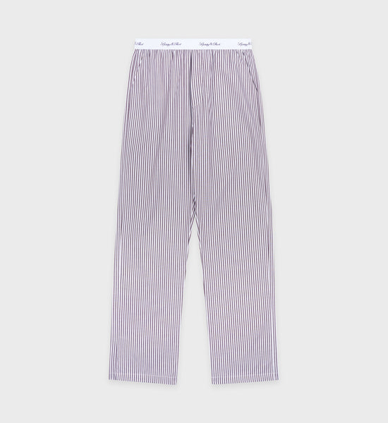 Vendome Pyjama Trousers - Brown Striped