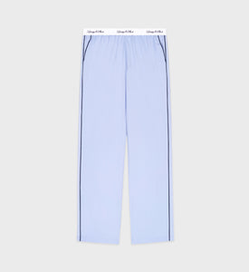 Vendome Pyjama Trousers - Sky Blue/Navy