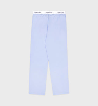 Vendome Pyjama Trousers - Sky Blue/Navy